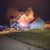 Bauernhof-Brand in Altisried (Unterallgäu): Ein Verletzter