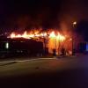 Vollbrand einer Lagerhalle in Kempten