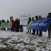 Erst im Februar demonstrierten Anwohner und Mitglieder des Bund Naturschutz gegen das Gewerbegebiet.