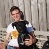Jonas Keck mit Hund Isi aus Portugal. 