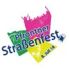 Das Logo vereint die vier Aspekte des Pfrontner Straßenfests: Genuss, Gastronomie, Musik und Einkaufen. 