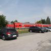 Freie Parkplätze am Bahnhof in Marktoberdorf. 
