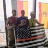 Joachim Krißmer (links im Bild) hat den Treppenlauf im New Yorker World Trade Center gewonnen.