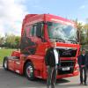 Karl Maurer, Chef von Toni Maurer Fahrzeugbau, Sensortechnik-Wiedemann-Inhaber Wolfgang Wiedemann und Ansorge-Geschäftsführer Wolfgang Thoma (von links) waren die Projektpartner bei der Entwicklung des Elektro-Lkw Elias. 