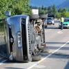 Bei dem Unfall auf der B19 bei Oberstdorf wurde glücklicherweise niemand verletzt.