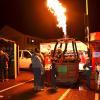 Die Propangas-Flammen sind ein echter Hingucker auf dem Weihnachtsmarkt in Bellenberg.