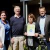 v.l.n.r. Andrea Kaiser (Stiftungsbotschafterin), Paul und Edith Kowoll (L’Esperance Kinderhilfe e.V.), Bürgermeister der Stadt Erlensee Stefan Erb