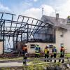 Brand eines Stadels in Jengen.