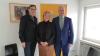 v.l.: Freie-Wähler-Stadtrat Richard Drexl, Bernadette Glückmann, Landtagsabgeordneter Bernhard Pohl