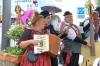 2017 verbreiteten "The Bombastics“  beim Pflasterspektakel der Memminger Meile gute Laune.
