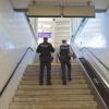 Polizisten am Kemptener Bahnhof
