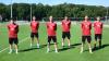 Die Neuzugänge beim FC Memmingen (von links): Hasan Akcakaya, Kian Fetic, Thilo Wilke, Gino Portella, Nico Fundel, David Mihajlovic.