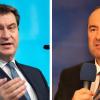 Der Bayerische Ministerpräsident Markus Söder (links) und der Bayerische Wirtschaftsminister Hubert Aiwanger (rechts).