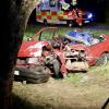 Bei Hergensweiler (Westallgäu) ist ein Autofahrer schwer verletzt worden.