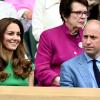 Herzogin Kate und Prinz William auf der Tribüne von Wimbledon.