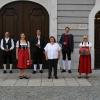 Freuten sich gemeinsam über die Verleihung der Kinderfestmedaillen (v.l.n.r.): Oberbürgermeister Mandfred Schilder, Christian Morhardt, Dagmar Trieb, Matthias Hieber, Iris Güthler, Sebastian Hölzle, Kinderfestmutter Gerlinde Arnold und Michael Haug.	 