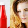 Ketchup gibt ausgebleichtem, geschädigtem Haare Glanz und Farbe zurück.