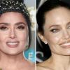 Salma Hayek (li.) versteht sich blendend mit Angelina Jolie.