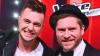 Sebastian Krenz (li.) und Johannes Oerding freuen sich über den "The Voice"-Sieg.