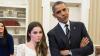 Die ehemalige Turnerin McKayla Maroney neben Ex-Präsident Barack Obama.