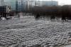 Blick auf das in Berlin stehende Stelenfeld des Mahnmals für die ermordeten Juden Europas, das auch Holocaust-Mahnmal genannt wird. Am 27. Januar ist der Internationale Tag des Gedenkens an die Opfer des Holocaust und an die Befreiung des Konzentrationslagers Auschwitz-Birkenau. (Symbolbild)