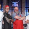 Steffen Henssler mit Ralf Zacherl, Christian Lohse und Ali Güngörmüs (v.l.) in "Grill den Henssler".