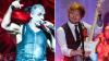 Rammstein mit Frontsänger Till Lindemann (li.) und Ed Sheeran spielen große Konzerte in Deutschland.