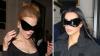 Nicole Kidman (l.) hat sich offenbar Inspiration von Kim Kardashian geholt und die gleiche extravagante Sonnenbrille getragen.
