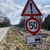 Auf diesem Straßenabschnitt hat die Polizei am Sonntagnachmittag die Geschwindikeit der Autofahrer kontrolliert.