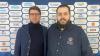 Der neue Trainer der EV Lindai Islanders Michael Baindl (l) und Lindaus Sportlicher Leiter Milo Markovic.