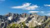 Bergpanorama vom Fellhorn, 2038m, auf Schüsser, 2259m, Hochgehrenspitze, 2251m und Walser Hammerspitze, 2170m. An der Walser Hammerspitze bei Oberstdorf ist ein Wanderer am Donnerstag abgestürzt und tödlich verunglückt. (Symbolbild)