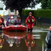 Jahrhundert-Flut im Landkreis Augsburg: Die Wasserretter brachten in den überfluteten Gemeinden viele Menschen in Sicherheit.