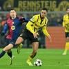 Enges Spiel: Der BVB mit Felix Nmecha (r) und Barcelona mit Robert Lewandowski lieferten sich viele packende Duelle.