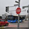 Durch die neu installierte Ampel an gilt die Kreuzung nicht mehr als Gefahrenpunkt auf dem Schulweg.