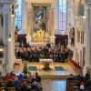 Die Blaskapelle beim Jahreskonzert in der Türkheimer Pfarrkirche.