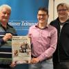 Maximilian Harder und Daniel Witka besuchten die Redaktion der Illertisser Zeitung.