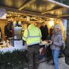 Die Marinesoldaten vom Ausbildungszentrum Uboote aus Eckernförde boten den begehrten Küstenglühwein an. 