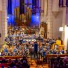 Mit einer imposanten Glanzleistung bezauberte das große Orchester der Rainer Stadtkapelle unter Andreas Nagl erneut sein Publikum. Die Stadtpfarrkirche war brechend voll.