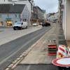 Die Baustelle in der Münchener Straße in Neuburg wurde am Dienstagnachmittag abgebaut. Die Straße ist damit wieder frei befahrbar.