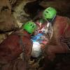 Rettungskräfte der italienischen Bergrettung waren in der Höhle Abisso Bueno Fonteno im Einsatz, um eine italienische Höhlenforscherin zu retten.