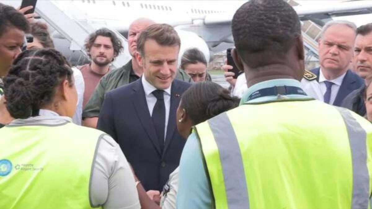 Video: France's Macron Arrives In Cyclone-hit Mayotte To Assess Devastation