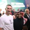 Turki al-Sheikh (r), saudi-arabischer Geschäftsmann, und der frühere Boxweltmeister Wladimir Klitschko