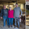 Im Juni musste die Familie Riegl, von links Karl, Gunda und Karl Riegl
Junior, rund 100 Rinder aus den Stallungen retten. Nach einer Woche konnten
die Vierbeiner zurückkehren. Mittlerweile ist auch das Haus der Riegls
wieder auf Vordermann.