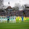 Auch in Münster gedachten Spieler und Zuschauer den Opfern des Anschlags in Magdeburg.