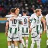 Gladbach bejubelt den Sieg bei der TSG Hoffenheim.