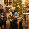 Drei exzellente Bläserinnen aus Unterwittelsbach: Sebina, Verena und Tabea wirkten beim Adventskonzert des Liederchores mit.