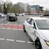 Bei einem Unfall in der Blaubeurer Straße in Ulm wurden zwei Autofahrerinnen verletzt. 