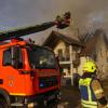 Ein Wohnhausbrand in Gachenbach-Labersdorf führte zu einem großen Einsatz der umliegenden Feuerwehren.