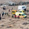 Das Flugzeug stürzte bei der Stadt Aktau am Kaspischen Meer ab.