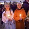 The performers of the nativity play in the parish church of the Holy Angels in Landsberg passed on the light of peace from Bethlehem.